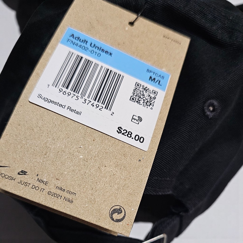 Nike Black Unisex Cap - Picture 2 of 2